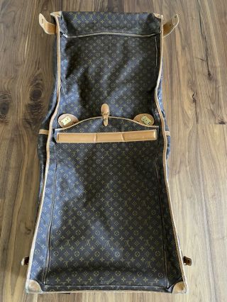Louis Vuitton Vintage Folding Garment Bag Monogram Canvas Luggage French Co