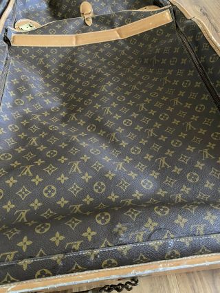 Louis Vuitton Vintage Folding Garment Bag Monogram Canvas Luggage French Co 2