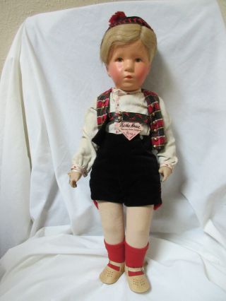 20 Inch Antique Kathe Kruse Viii Boy Doll Tommy W Tags -