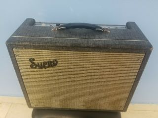 Vintage 1963 - 64 Supro 1600r Supreme Tube Guitar Amplifier Combo Amp W/ Og Jensen
