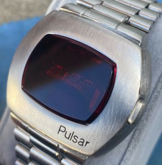 Vintage Pulsar P2 Led Watch Time Computer James Bond