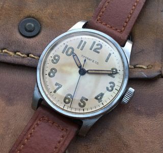 Vintage Military Style Iwc Cal 61 Tiffany Marked Wristwatch
