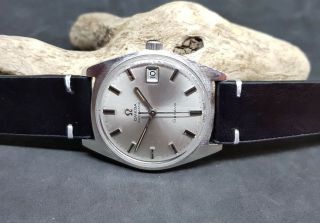 Vintage 1968 Omega Geneve Silver Dial Date Cal:565 Automatic Man 