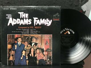 Music From The Addams Family Lp 1965 Rca Lpm - 3421 2s/2s