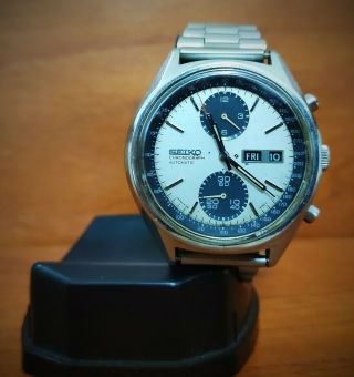 Vintage Chronograph Watch Seiko Panda 6138 8020 All