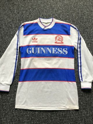 Queens Park Rangers Qpr Match Worn Rare Adidas Football Shirt Vintage 1983 - 84