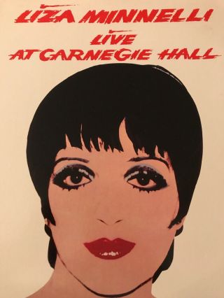 Liza Minnelli Live At Carnegie Hall,  2 Lp Set Andy Warhol Cover Art 1981 W/bonus