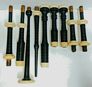 Vintage Set Of Mid Century Peter Henderson Bagpipes