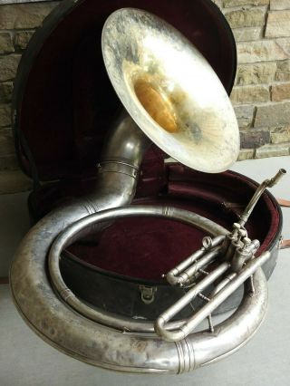 Vintage Antique King H.  N.  White Sousaphone