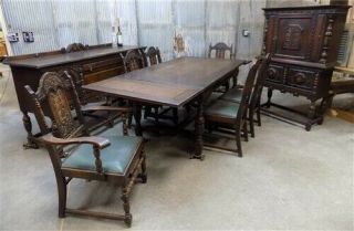Dining Room Set,  Dining Table 6 Chairs,  Buffet,  China Hutch,  Vintage Furniture,