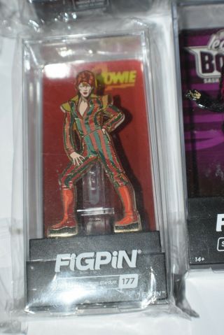 Figpin 177 David Bowie Ziggy Stardust Colorful Collectible Enamel Pin 2nd Ed.