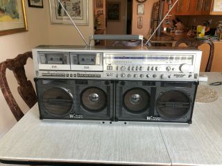 Sharp Gf - 777 Boombox Vintage Ghetto Blaster Cassette Tape,  Am,  Fm,  Shortwave