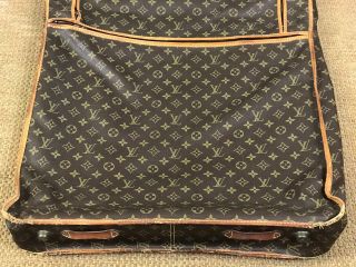 Louis Vuitton Vintage Folding Garment Bag Monogram Canvas Soft Luggage 52 