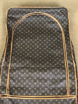 Louis Vuitton Vintage Folding Garment Bag Monogram Canvas Soft Luggage 52 