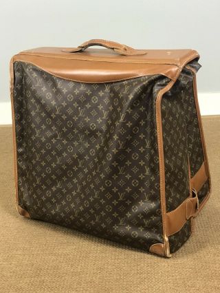 Louis Vuitton Vintage Folding Garment Bag Monogram Canvas Soft Luggage 54 "