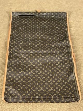 Louis Vuitton Vintage Folding Garment Bag Monogram Canvas Soft Luggage