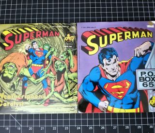 Superman 2 7 " Power Record 75 Vinyl Vintage Lp 33rpm Peter Pan Comic Book