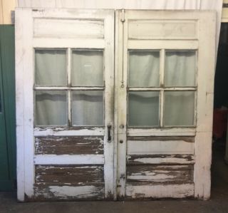 Vintage Salvaged Reclaimed Sliding Carriage Barn Wood Doors 91 - 3/4 