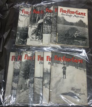 11 Vintage Fur - Fish - Game Magazines From 1926,  1927,  And 1928
