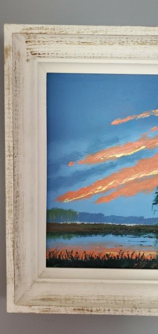 Gorgeous Signed vintage Florida Highwaymen Painting John Maynor 
