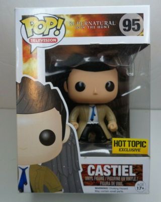 Funko Pop Television Supernatural Castiel W/ Wings Action Figure 95 Hot Topic