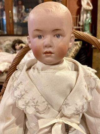 Antique 18 " German Bisque Gebruder Heubach Pouty 7903 Doll W/jointed Body