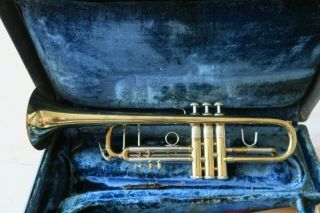 Vintage Bach Stradivarius Trumpet Model 37 W/ Case & Accessories - Looks Good