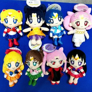 Set Of 8 Sailor Moon Plush Doll Toy Model Figure Adventure Gift 19 Cm