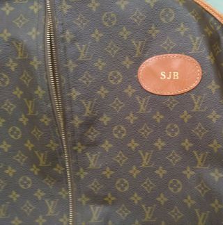 Louis Vuitton Vintage Garment Suit Bag Two Sided Monogram Canvas Luggage 49 "