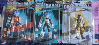 Bandai Dbz Dragonball Dragon Ball Shodo Goku,  Vegeta And Frieza