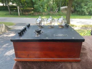 Vintage Western Electric Model 7 - A Amplifier W/ 3 216a Tennis Ball Tubes -
