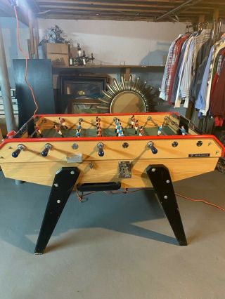 Vintage Rene Pierre Foosball Table Coin Operated But Not Necessary.