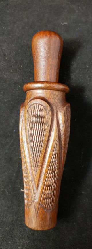 VINTAGE ANDY A.  M.  BOWLES RAISED PANEL CHECKERED DUCK CALL 2