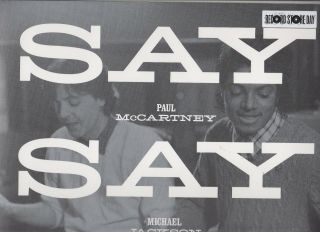 Paul Mccartney & Michael Jackson Say Say Say Record Store Day 12 "