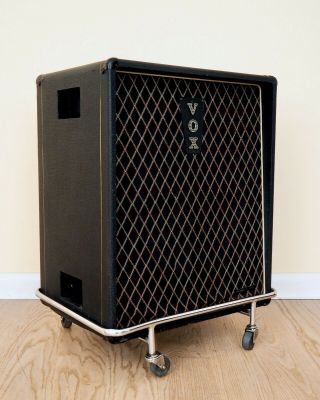 1960s Vox Foundation Bass 1x18 Vintage Speaker Cabinet W/ Trolley,  Jmi