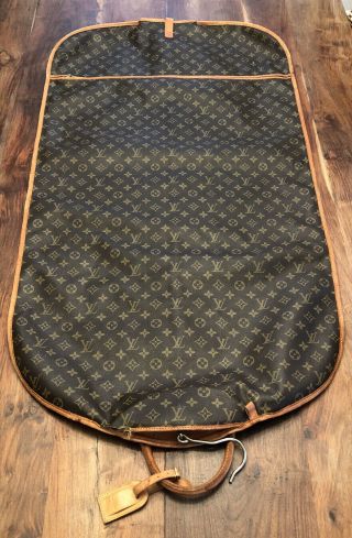 Vintage Louis Vuitton Garment Suit Bag Two Sided Monogram Canvas Luggage W Tag