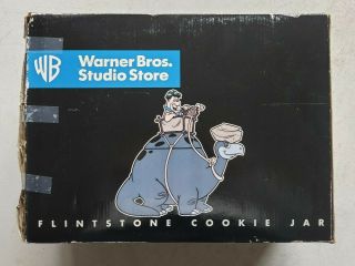 Flinstones Cookie Jar Warner Brothers,  Fred Dinosaur Quarry 1997 - Mib