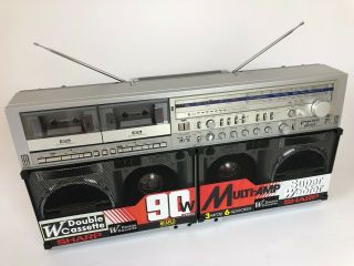 Sharp Gf - 777 Vintage Stereo Boombox Dhl See Video Demo