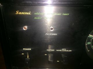 Vintage Sansui Stereo System Tu - 777 Reciever & Au - 777a Amplifier With Speakers