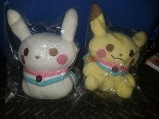 Pokemon Pikachu Plush Doll Amigurumi Set Japan F/s Kawaii Snowman