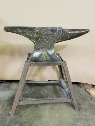Vintage Peter Wright 298 Lb Blacksmith Anvil 2 - 2 - 18 Specialty With Stand