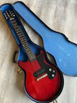 Vintage 1965 Gibson Melody Maker Electric Guitar Cherry Red Double Cut