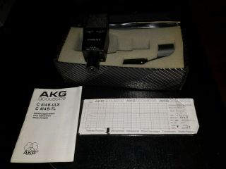Vintage Akg C414b Uls Akg C 414 B - Uls Microphone Includes Mount,  Case,  Paperwork