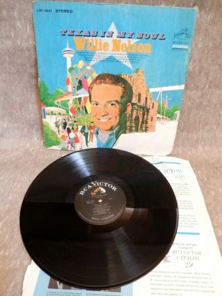 Willie Nelson Texas In My Soul Rca Lsp - 3937 - - - 1st Press - - Stereo
