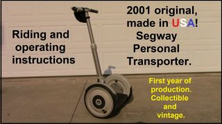 Segway Personal Transporter,  2001 First Edition Usa,  Vintage And Collectable.
