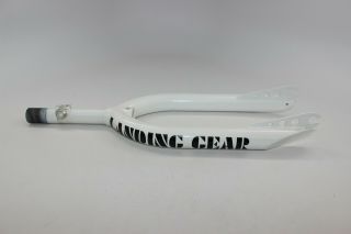 Nos Se Racing Landing Gear Fork Bmx 80s White/black Vintage Usa