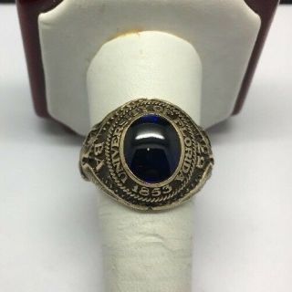 1957 10k Yellow Gold Vintage University Of Florida Class Ring Size 11