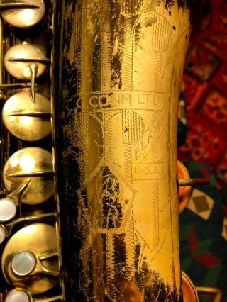 1941 - 1942 Conn 10m " Naked Lady " Tenor Saxophone,  Vintage Sax,