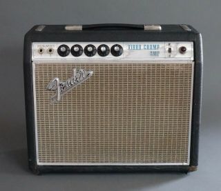 Fender Vibro Champ Amplifier 1969 Drip Edge Vintage Guitar Amp
