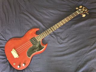Vintage 1961 Gibson Eb - 0 Electric Bass Guitar Sg